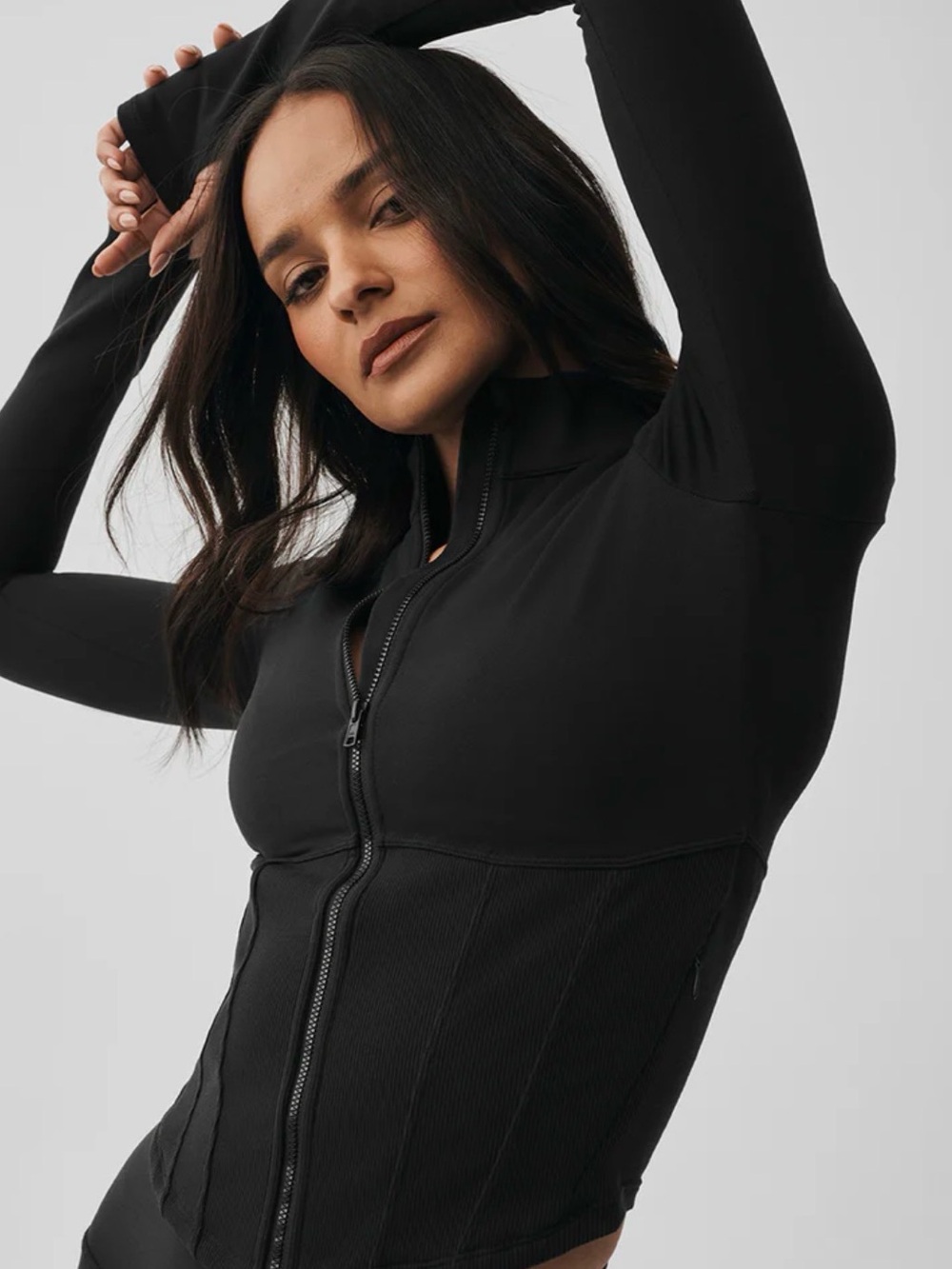 Alo Airbrush Full Zip Corset Jacket